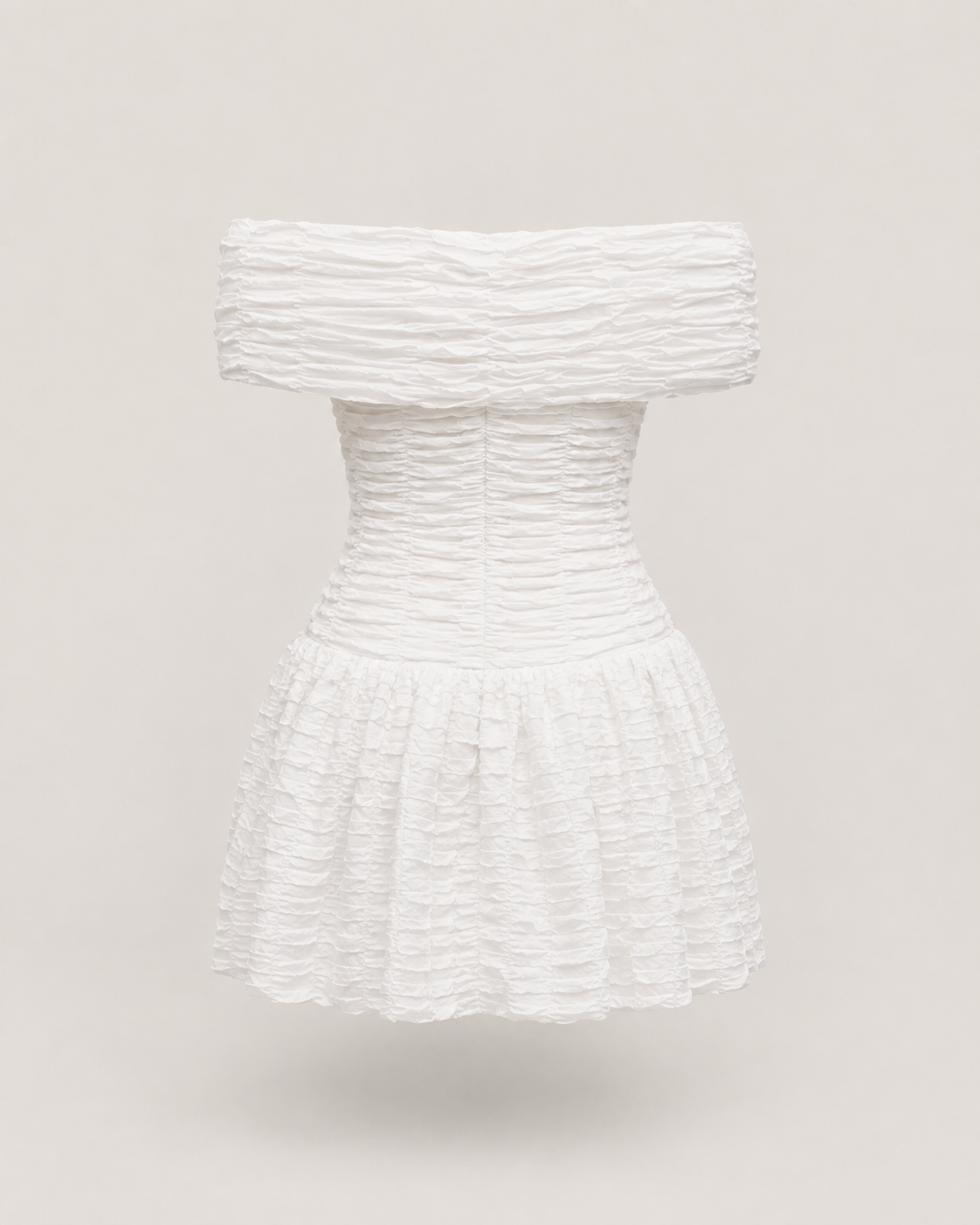 Béatrice White Off-Shoulder Dress