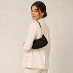 Chevron Zip Shoulder Bag