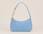 Chevron Zip Shoulder Bag