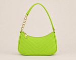 Chevron Zip Shoulder Bag