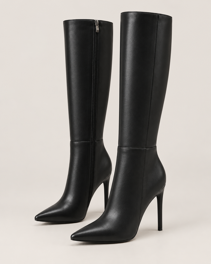 Classic Stiletto Knee-High Boots
