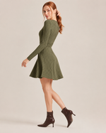 Cressida Noir Sculpted Knit Dress