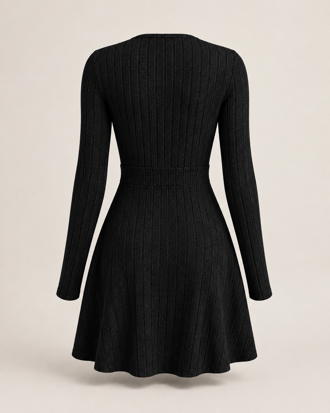 Cressida Noir Sculpted Knit Dress