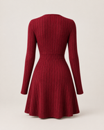 Cressida Noir Sculpted Knit Dress