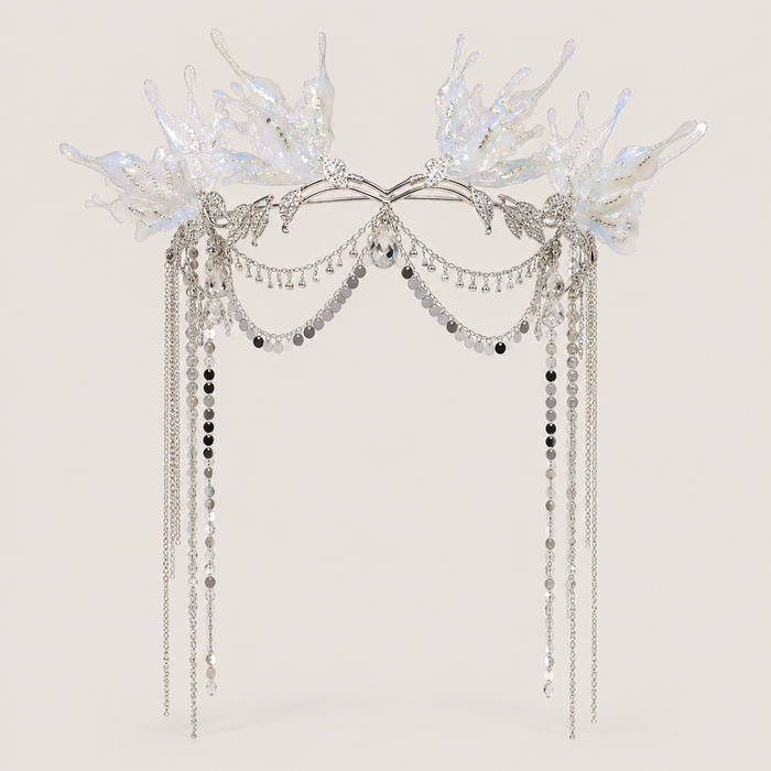 Crystal Butterfly Hair Crown