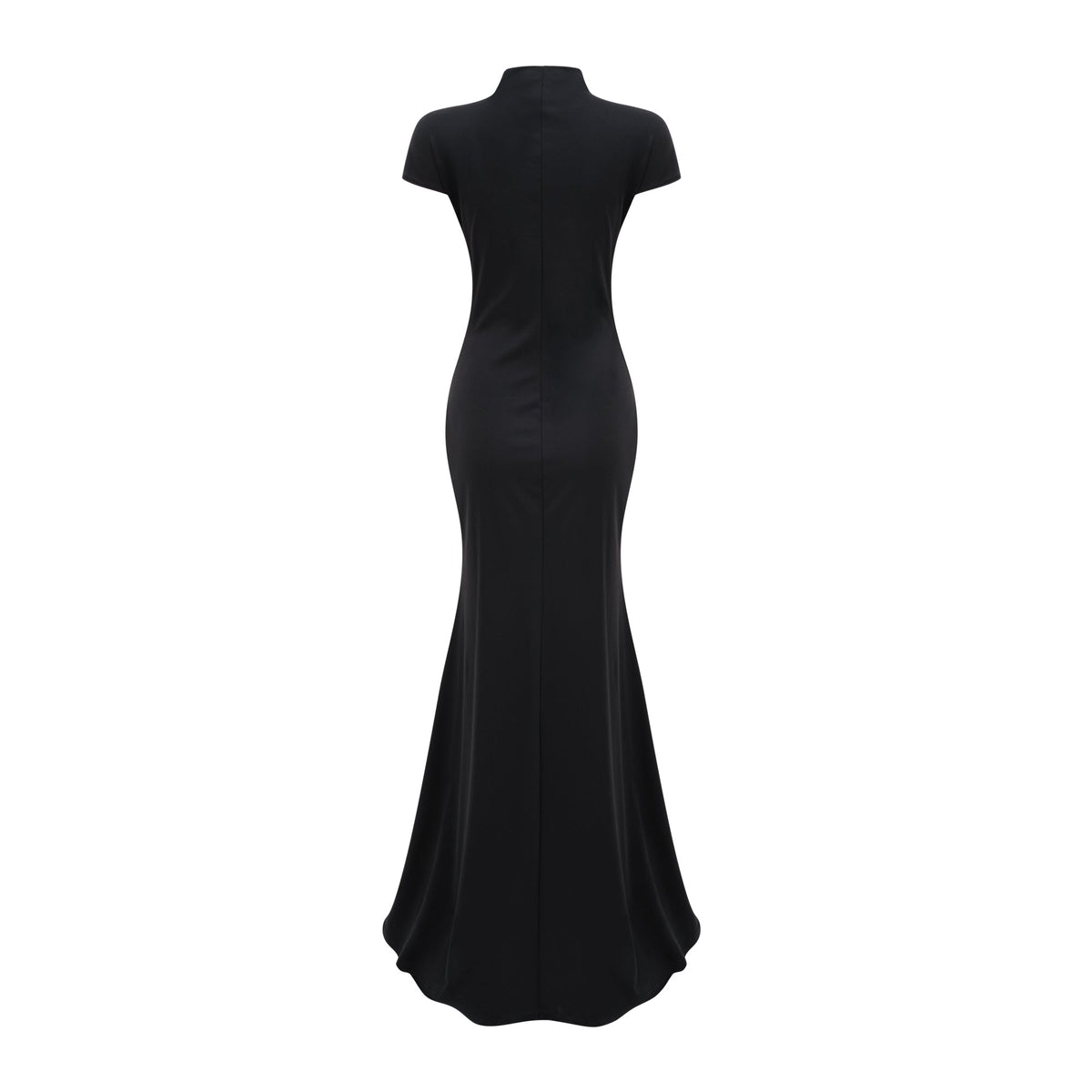 Amara Black Keyhole Maxi Dress