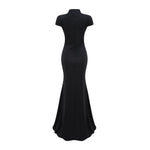 Amara Black Keyhole Maxi Dress