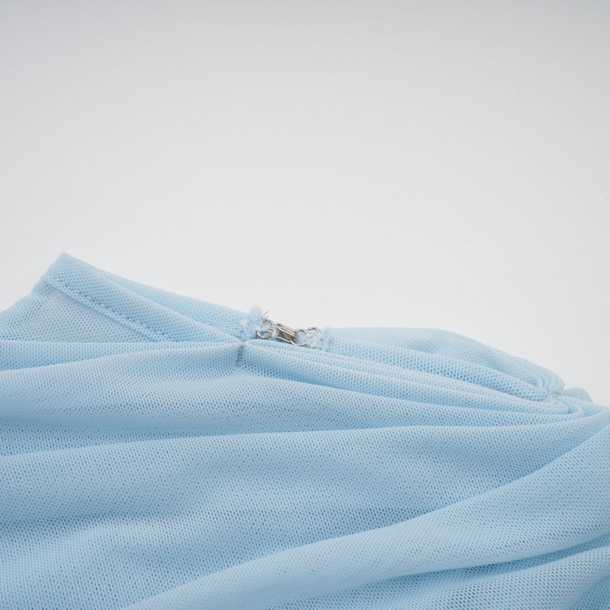 Céleste Baby Blue Pleated Maxi Dress