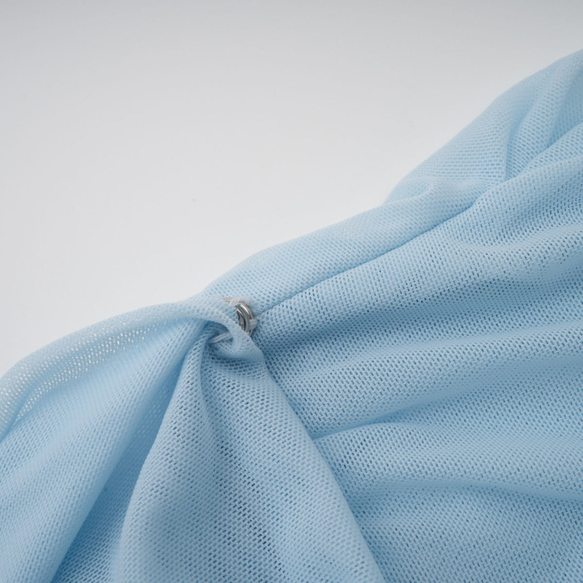 Céleste Baby Blue Pleated Maxi Dress