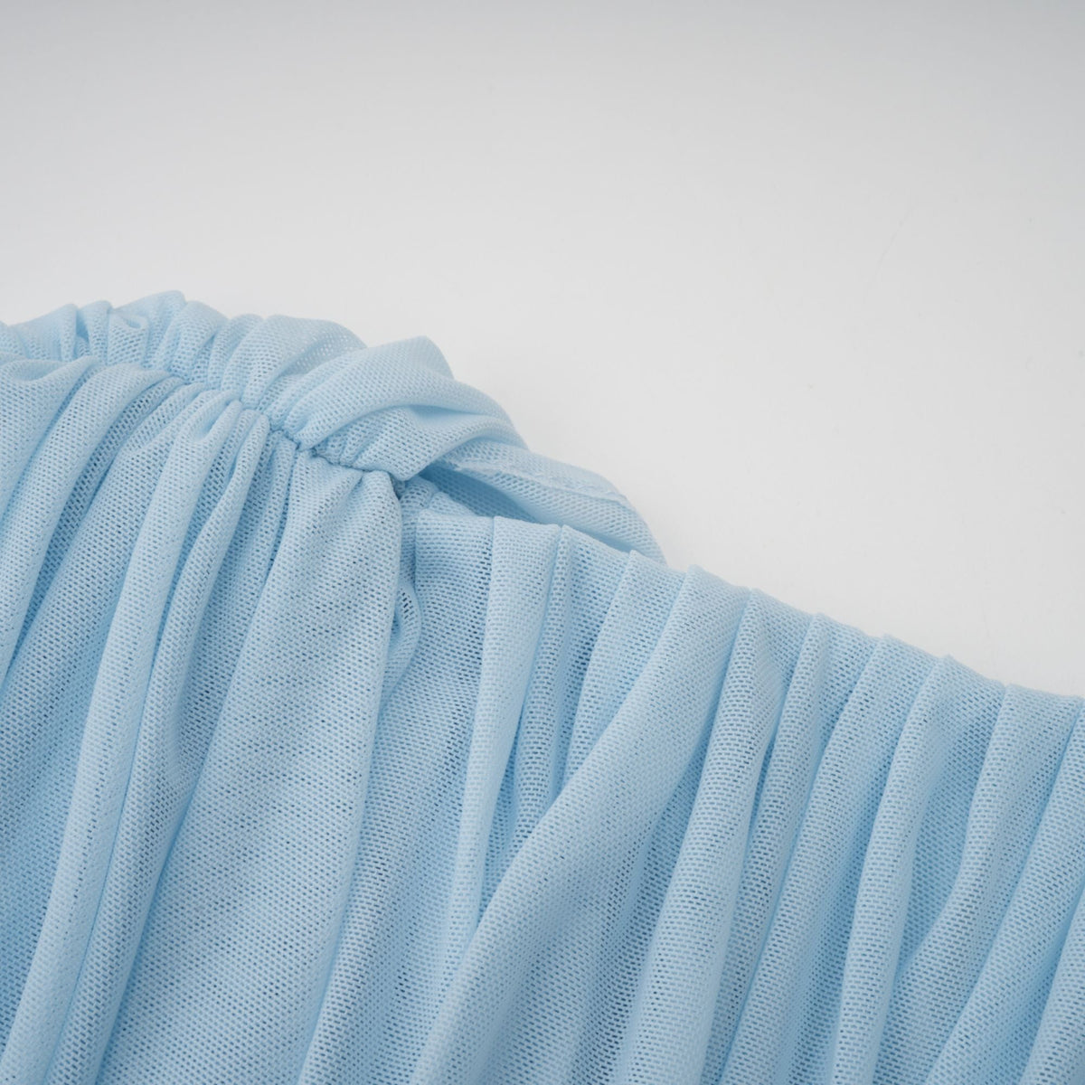 Céleste Baby Blue Pleated Maxi Dress