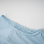Céleste Baby Blue Pleated Maxi Dress