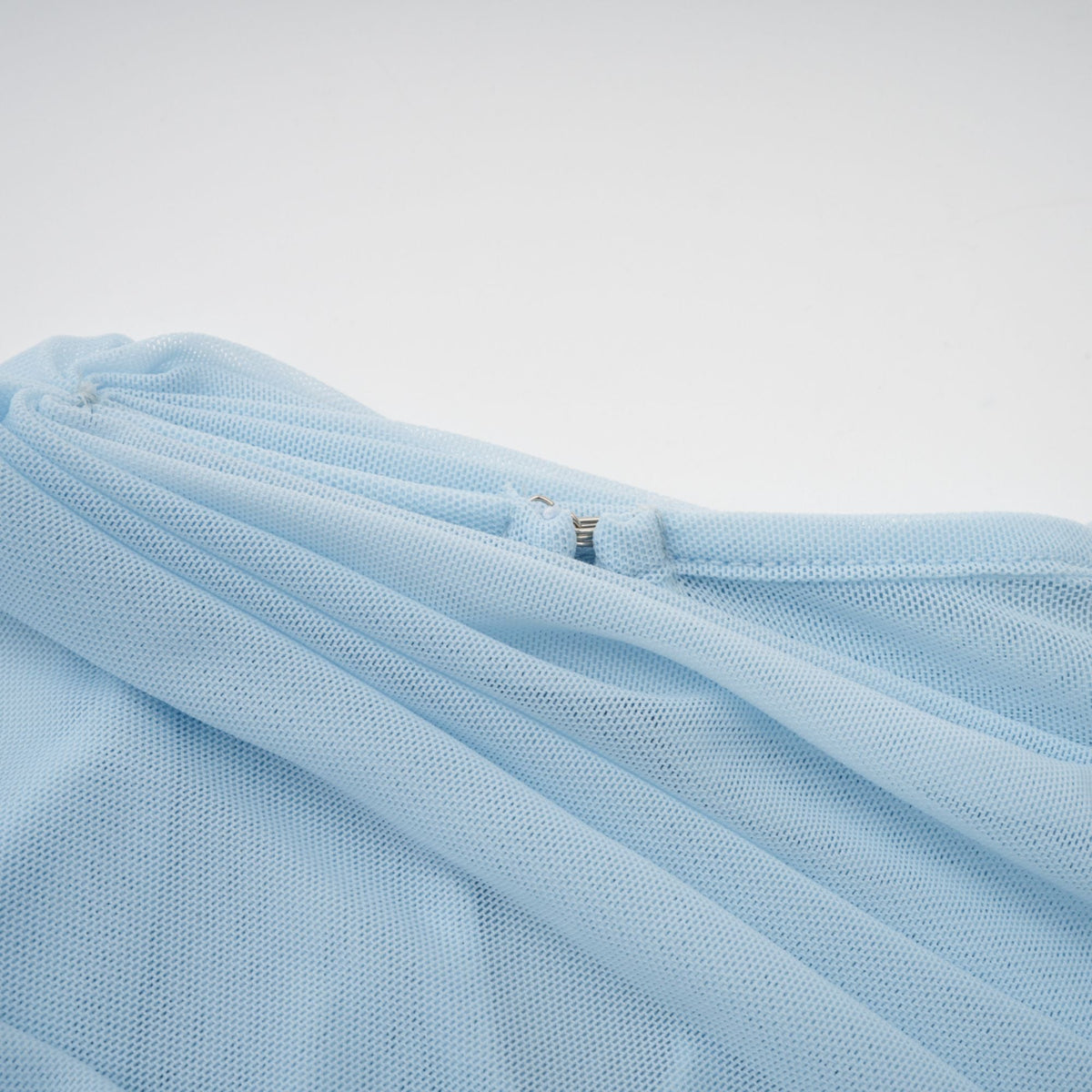 Céleste Baby Blue Pleated Maxi Dress