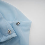 Céleste Baby Blue Pleated Maxi Dress
