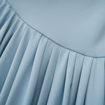 Céleste Baby Blue Pleated Maxi Dress