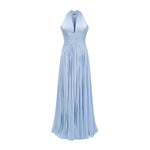 Arielle Sky Pleated Maxi Dress
