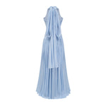 Arielle Sky Pleated Maxi Dress