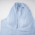 Arielle Sky Pleated Maxi Dress