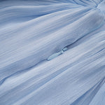 Arielle Sky Pleated Maxi Dress