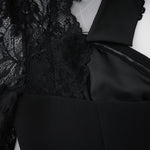 Valentina Black Lace Maxi Dress