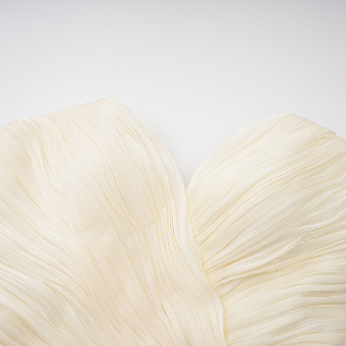 Elara Cream Pleated Gown
