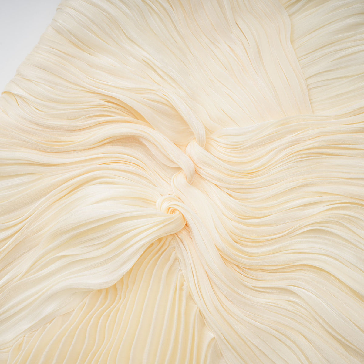Elara Cream Pleated Gown