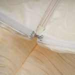 Elara Cream Pleated Gown