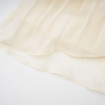Elara Cream Pleated Gown