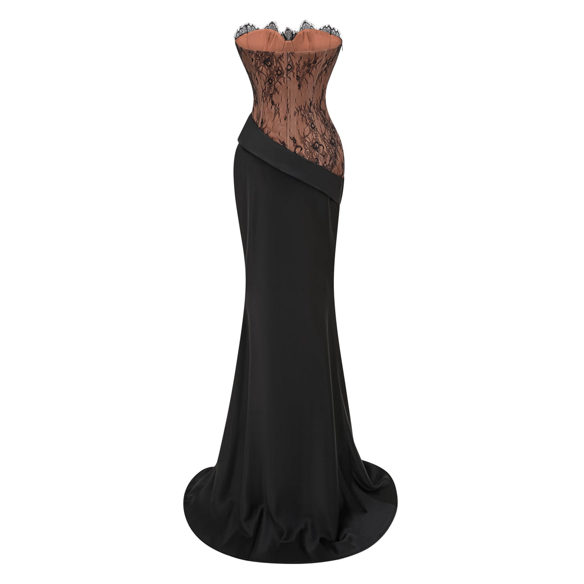 Alessandra Noir Corset Gown