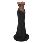 Alessandra Noir Corset Gown