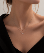 Double-Layer V Necklace