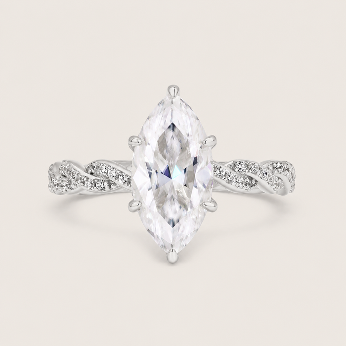 Marquise Moissanite Ring