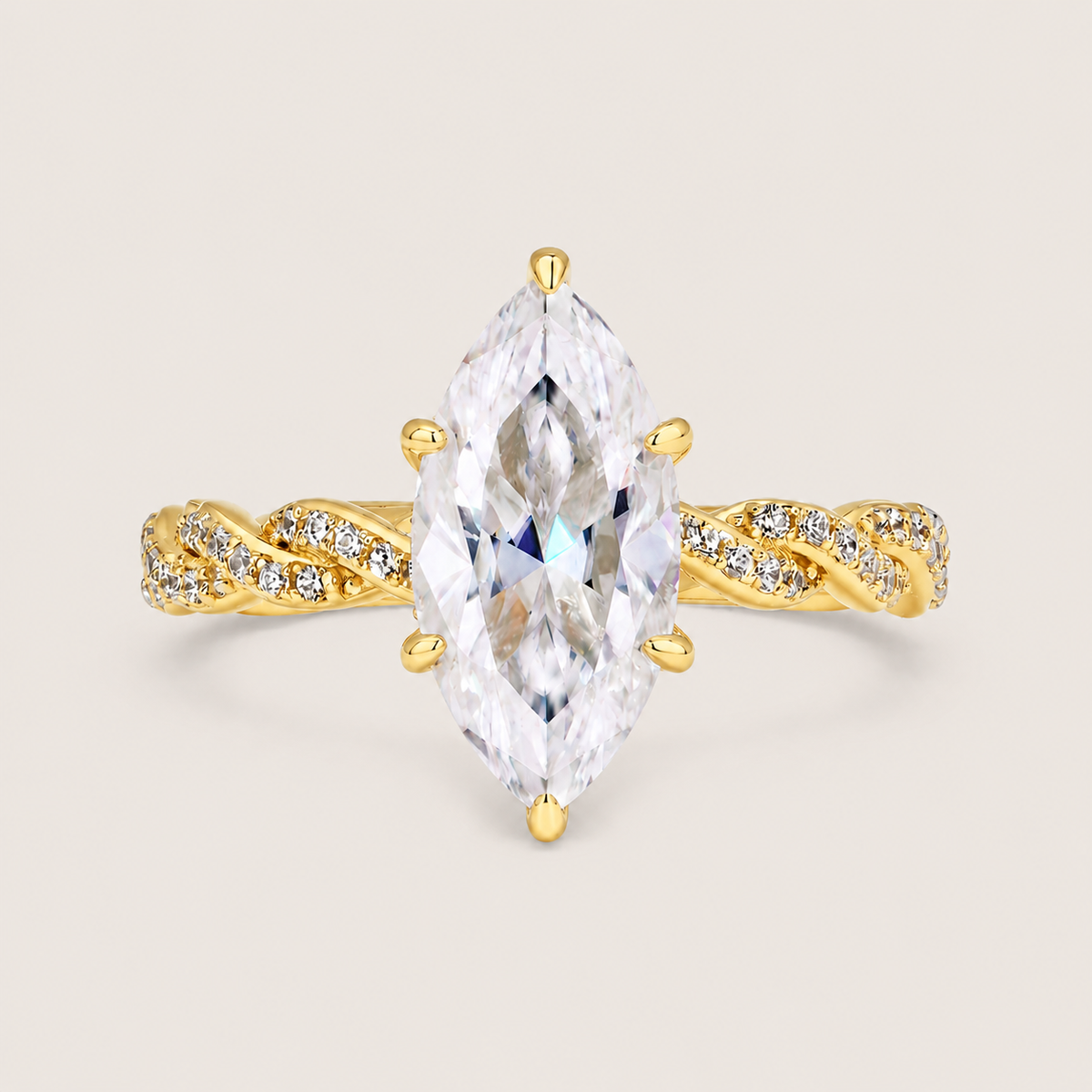 Marquise Moissanite Ring