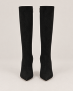 Faux Suede Stiletto Knee-High Boots