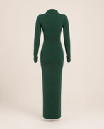 Flavia Grey Ruched Maxi Dress