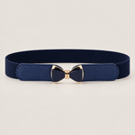 Gold Bow-Buckle Skinny Belt