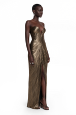 Valeria Bronze Sculpted Maxi