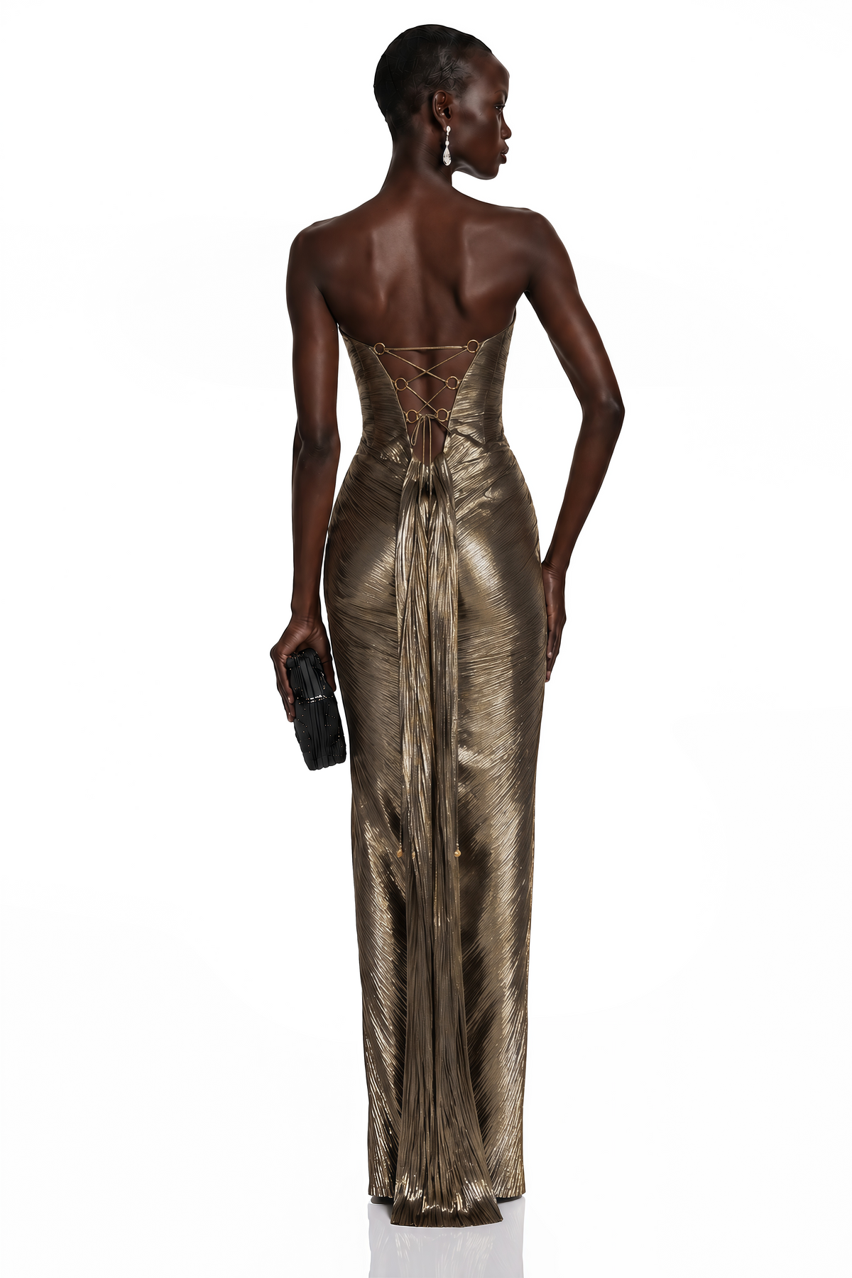 Valeria Bronze Sculpted Maxi