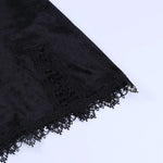 Arlette Black Velvet Lace Mini Dress