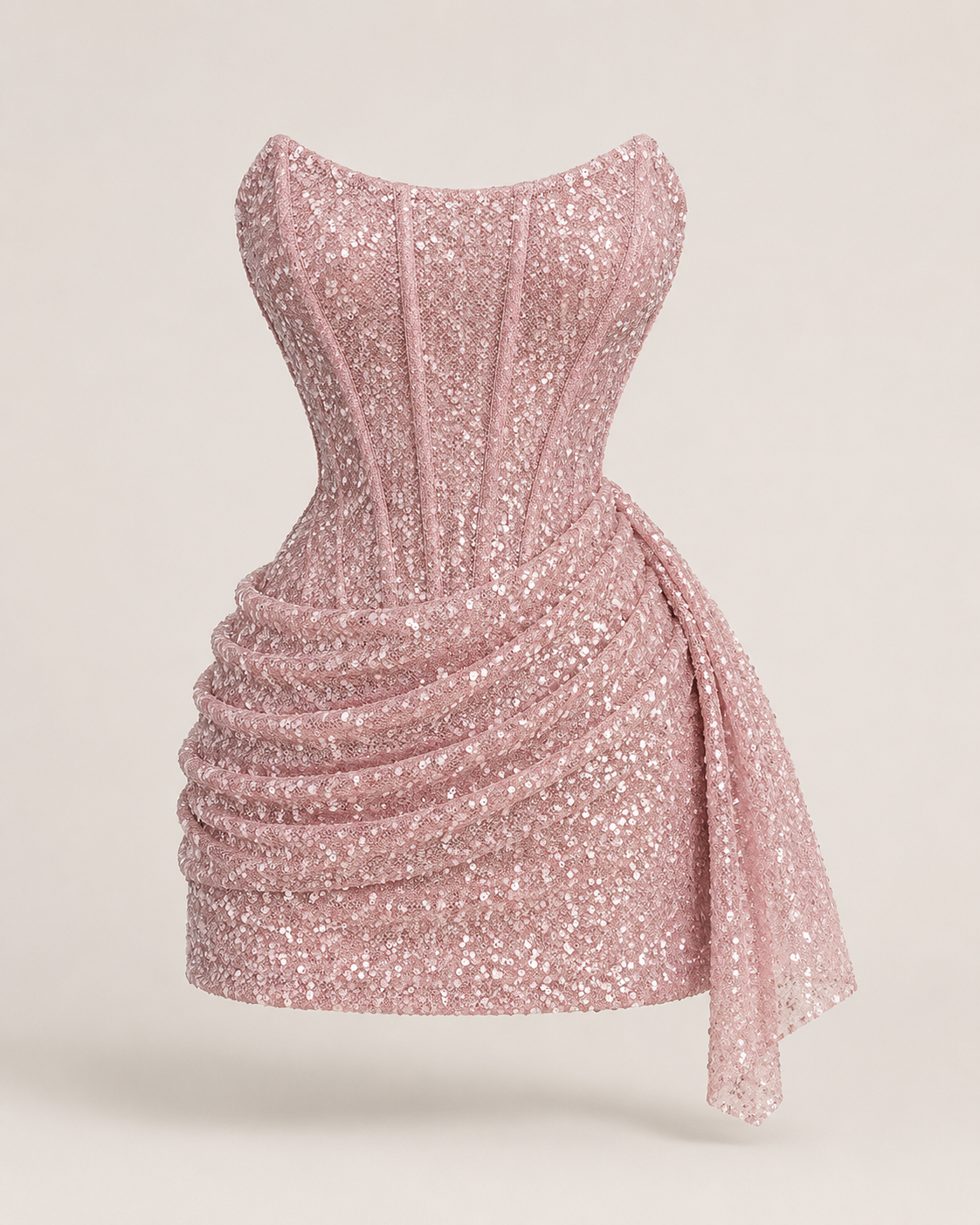 Isabeau Rose Crystal Corset Mini