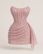 Isabeau Rose Crystal Corset Mini