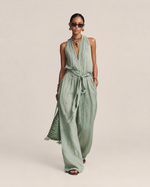 Isaline Stone Tie-Waist Jumpsuit