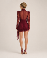 Isolde Burgundy Sculpted Mini