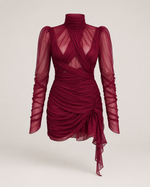 Isolde Burgundy Sculpted Mini