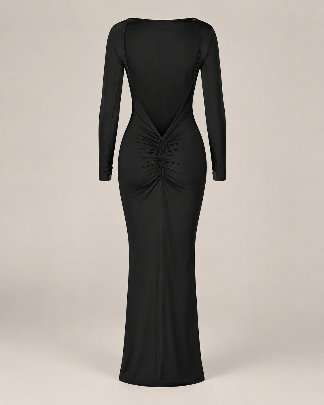 Juliette Black Boat-Neck Maxi Dress