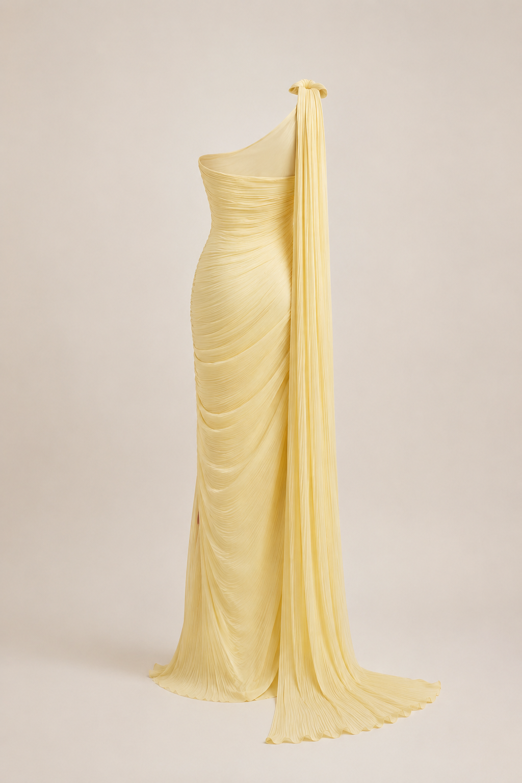 Liora Yellow Asymmetrical Dress