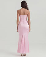 Loredana Strapless Corset Maxi Dress