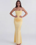 Loredana Strapless Corset Maxi Dress