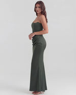 Loredana Strapless Corset Maxi Dress