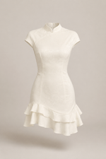 Lucienne Ivory Draped Mini
