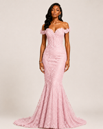 Lysandra Black Crystal Mermaid Gown